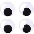 thumbnail image 1 of Ojos móviles gigantes de 3 pulgadas con autoadhesivo, paquete de 4. Afortunado Sencillez, 1 of 5