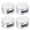 Silver, variant on DIALLY 4-Pack Punch-Free Zinc Alloy Glass Fixing Clamps Wall Mirror Clips for Home Finish