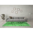 thumbnail image 3 of Ahgly Company Indoor Round Oriental Emerald Green Industrial Area Rugs, 8' Round, 3 of 4