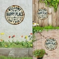 thumbnail image 6 of Welcome To My Happy Place – Don’t Ruin It Tin Sign, 7.8x7.8inch Vintage Round Metal Sign, Home Decor for Bathroom, Garden, Farm, Bedroom, Bar, Cafe, 6 of 9