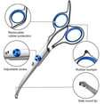 thumbnail image 6 of Dog Scissors for Grooming with Safety Round Tip,Dog Grooming Kit,Dog Shears Set,Incude Thinning,Curved Grooming Scissors and Comb for Pets.Suitable for The Right Hand, 6 of 8