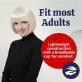 thumbnail image 3 of Dress Up America Short Bob Wig with Bangs for Women – Classic Lightweight Bob Cut Wig, Natural Look Synthetic Hair, Adjustable Cap, Ready to Wear for Daily Use, Halloween & Special Occasions, 3 of 7