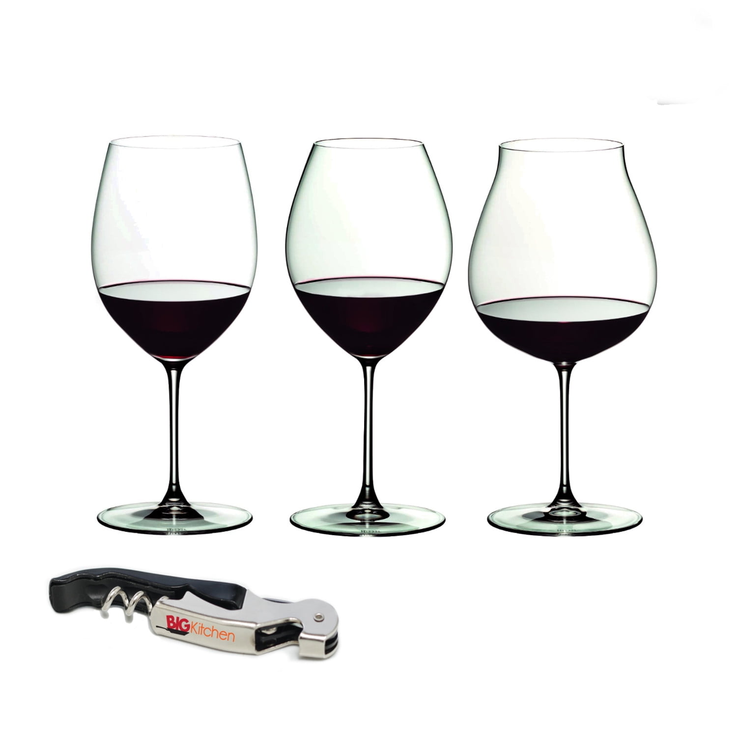 Riedel Veritas 3 Piece Red Wine Tasting Set with Bonus BigKitchen