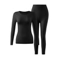 thumbnail image 2 of Naittoop Women's Seamless Thermal Underwear Set Winter Lightweight Long Sleeve Soft Base Layer Tops for Women Cold Weather, 2 of 3