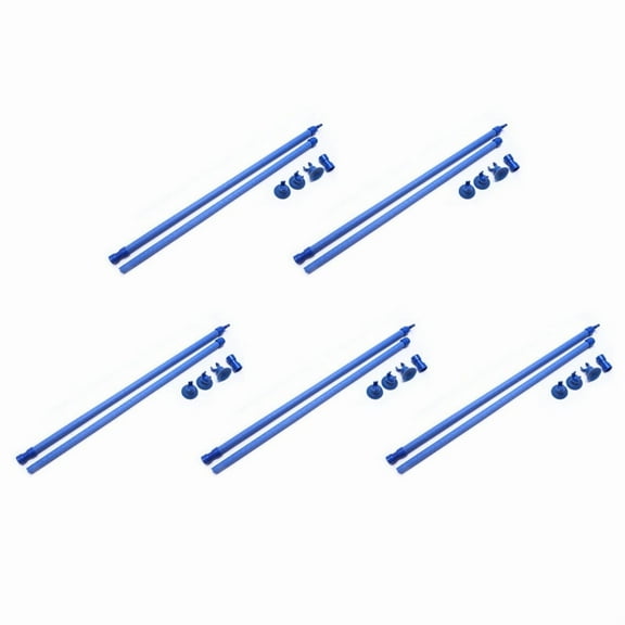 5 x Bubble Wall Tube-Blue