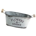 thumbnail image 2 of MasteelfCA Vintage Iron Bucket Succulent Flower Pot Creative Decorative Bucket European Style Bucket Silver, 2 of 7