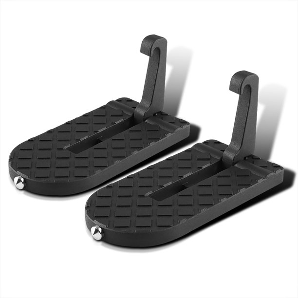 SpecD Tuning Black Folding Car Door Latch Foot Step Hook Doorstep