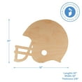 thumbnail image 4 of Wood Football Helmet Cutouts 12-inch, Pack of 3 Football Crafts to Paint, Football Helmet Centerpiece for Party Décor, by Woodpeckers, 4 of 5