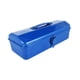 thumbnail image 3 of Caja de herramientas de hierro, caja de herramientas multiusos de fácil acceso, contenedor para almacenamiento de hardware Azul, 3 of 9