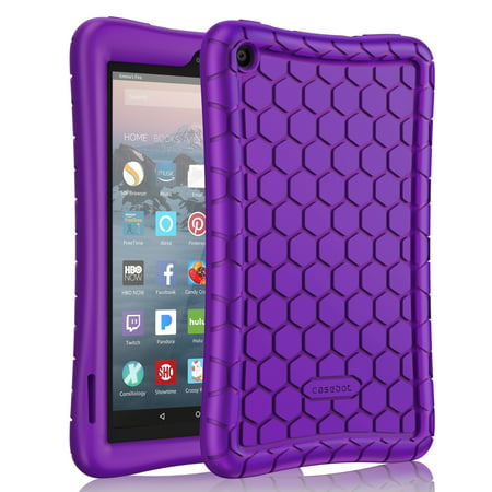 Silicone Case for Fire 7 Tablet (9th Generation, 2019 Release) - Fintie Kids Friendly Anti Slip Shock Proof Cover (Best Slip N Slide 2019)