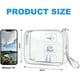 thumbnail image 2 of Transparent Toiletry Bag, Airplane Travel Kit, Waterproof PVC Makeup Bag for Travel, Flight Storage Bag, 3-pack, 2 of 5