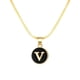 thumbnail image 1 of 26 Collar Inicial Forma Redonda 26 Alfabeto Cadena Collar A Z 26 Alfabeto Inicial Collares de Oro para Mujeres Niñas, 1 of 3