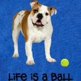 thumbnail image 2 of CafePress - FIN Bulldog Life Ball - Cute Infant Baby Football Bodysuit, 2 of 3