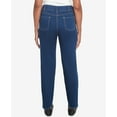 thumbnail image 5 of Alfred Dunner Womens  Super Stretch Faux Fly Denim Medium Length Pant, 5 of 6