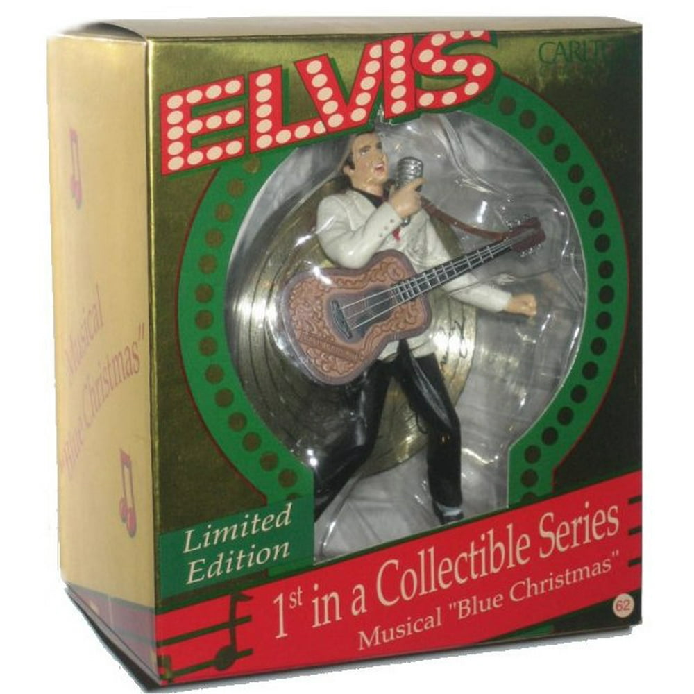 Elvis Presley 1st In A Collectible Series Musical Blue Christmas