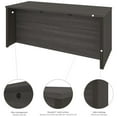 thumbnail image 7 of Atlin Designs Executive Writing Desk in Bark Gray and Slate, 7 of 7