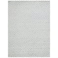 thumbnail image 2 of Safavieh  Hand-knotted Santa Fe Nikoleta Modern Wool Rug Light Grey/Silver 6'  x  9' 6' x 9' Indoor,Handmade Living Room,Bedroom,Dining Room, 2 of 2