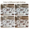 thumbnail image 7 of ODIKA 6'x9' Washable Area Rug Non-Slip, Easy Care, Interlocking Motif Bone Alfombra Para Perros Schnauzer Print Paws Refined for Family Room, Living Mater Bedroom, 7 of 7
