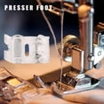 thumbnail image 3 of Sewing Machine Foot Presser Plastic Household Sewing Foot Snap Roller for Leather Elastic Fabric Langgg, 3 of 8