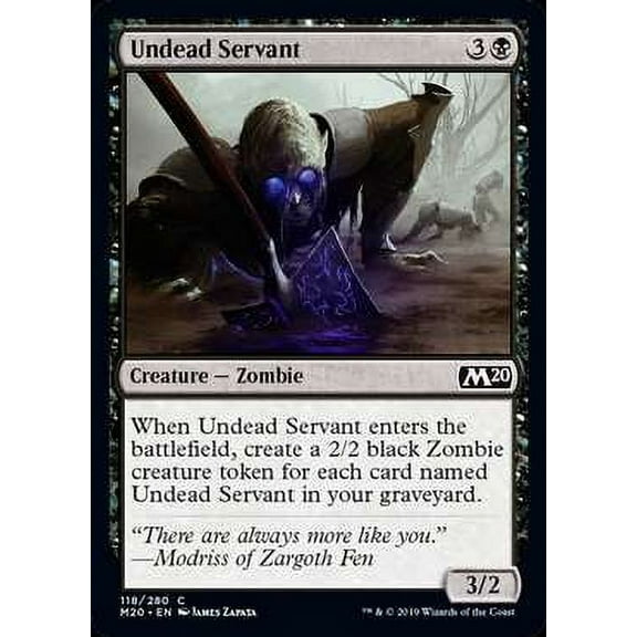 MtG Core Set 2020 Undead Servant #118