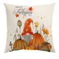 thumbnail image 2 of Set of 4 Hello Fall Throw Pillow Covers 18"x18", Thanksgiving Day Fall Decorations for Home, Truck Farm Gnomes Pumpkins Cotton Linen Pillow Covers Cushion Case Couch, Bed, Office, 2 of 5
