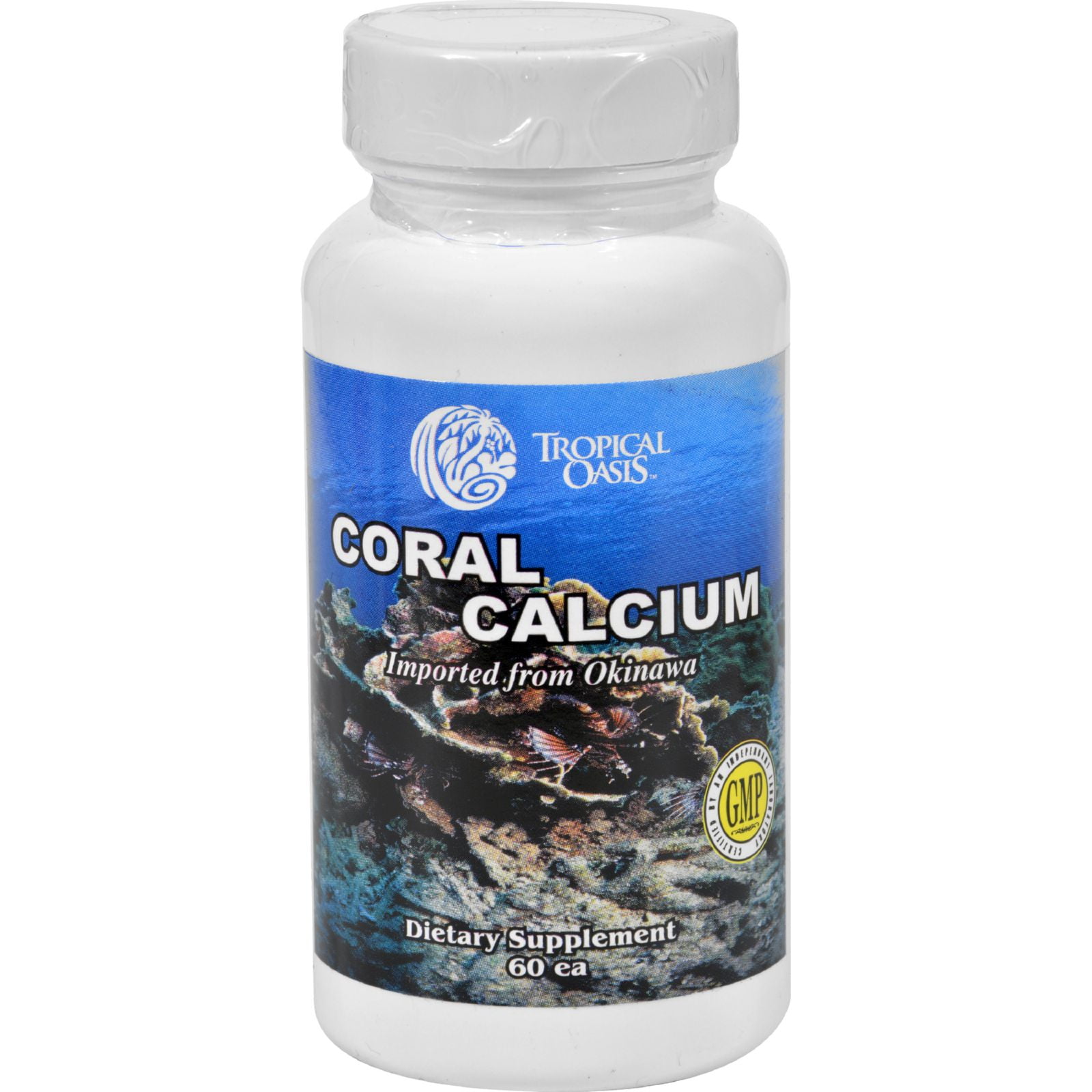 Tropical Oasis Coral Calcium 60 Capsules