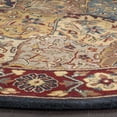 thumbnail image 4 of Safavieh Heritage Woodville Oriental Wool Area Rug, Multi/Navy, 6' x 6' Round, 4 of 9