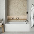thumbnail image 2 of Streamline NAL-5340-ORB 60 in. x 30 in. Acrylic Right-Hand Drain Alcove Bathtub in Glossy White With External Drain in Matte Oil Rubbed Bronze, 2 of 10