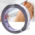 thumbnail image 3 of Joernso 1/2/3/4/5/6m Centered Measuring Ruler Self-adhesive Stainless Steel Metric Track Tape Measure for Woodworking, 3 of 8