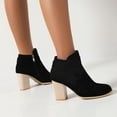 thumbnail image 3 of B91xZ Bottes Chelsea pour Femmes Imperméables à Fermeture Éclair Extérieure, Noires 8, 3 of 5
