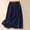003 Navy, variant on Cotton Linen Maxi Skirts for Women with Pockets High Waist A-Line Split Midi Long Skirt Casual Beach Party Holiday Skirt