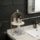 thumbnail image 5 of Organizador de Baño de Hierro Qazbgdl (Paquete de 2) | Estante de Escritorio de Dos Niveles para Cosméticos y Labiales | Estante para Maquillaje | Negro o Blanco, 5 of 6