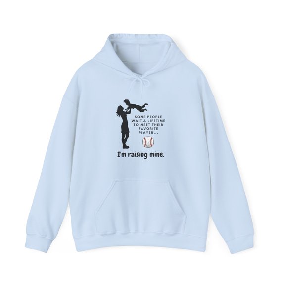 Baseball Mom Hoodie Sweatshirt, Raising MY Favorite Player