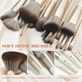 thumbnail image 4 of HEYMKGO Makeup Brushes with Bag 22Pcs Makeup Brush Set Kabuki Foundation Blending Brush Face Powder Blush Concealer Eyeshadows with Case, 4 of 7
