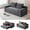 Gray, variant on Memory Foam Cloud Sofa Bed 2-in-1 Couches No Assembly Corduroy Small Space Apartment Living Room,beige