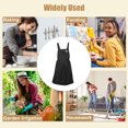 thumbnail image 7 of Unique Bargains Cross Back Aprons Waterproof Apron Apron with Pockets for Women for Baking Garden Cleaning Black, 7 of 7