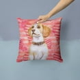 thumbnail image 2 of Carolines Treasures BB9773PW1414 Beagle Love Fabric Decorative Pillow  14Hx14W multicolor, 2 of 4