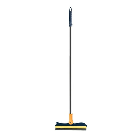 

SLYNSHome Clearance 2 In 1 Scalable Cleaning Floor Scrub Brush Floor Brush With Handle Grout Brush Scrape V-Shape Stiff Bristle Cleaning Brush With Squeegee
