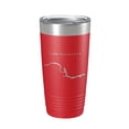 thumbnail image 1 of Lake Sakakawea Map Tumbler Travel Mug Insulated Laser Engraved Coffee Cup North Dakota 20 oz Red, 1 of 1