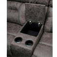 thumbnail image 4 of Pemberly Row Microfiber Double Reclining Love Seat in Dark Brown, 4 of 6