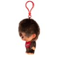 thumbnail image 2 of Llavero Monchhichi 13 cm Niño con Babero Rojo de Peluche, 2 of 4