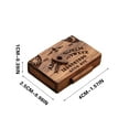 thumbnail image 3 of Mini Spirit Board with Drawer, Mini Ouija Board with Drawer, Wooden Spirit Board Decor, Wooden Handmade Talking Spirit Board, Halloween Decorations & Gift for Family & Friends, 3 of 9