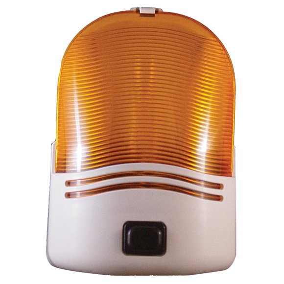 Creative Porch Light 007-30SAP Command; Incandescent Bulb; Amber Lens; Single; Base; With Switch/Gasket