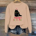 thumbnail image 2 of WEAIXIMIUNG Robe Chandail en Molleton Surdimensionnée Grande Taille Mode Hiver pour Femmes Imprimé Festif de Noël Col Rond, 2 of 3