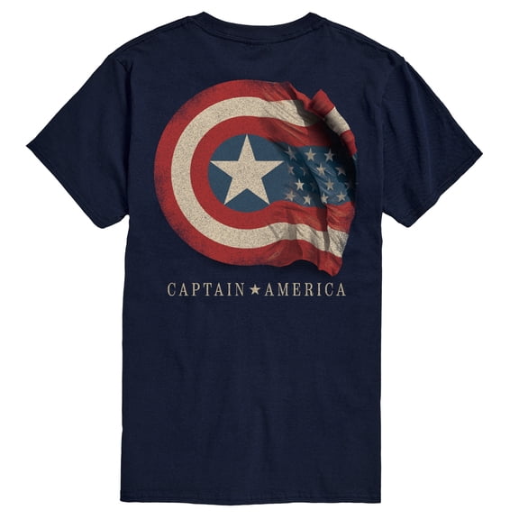 Marvel - Captain America Flag Pastel - Men's Short Sleeve Graphic T-Shirt