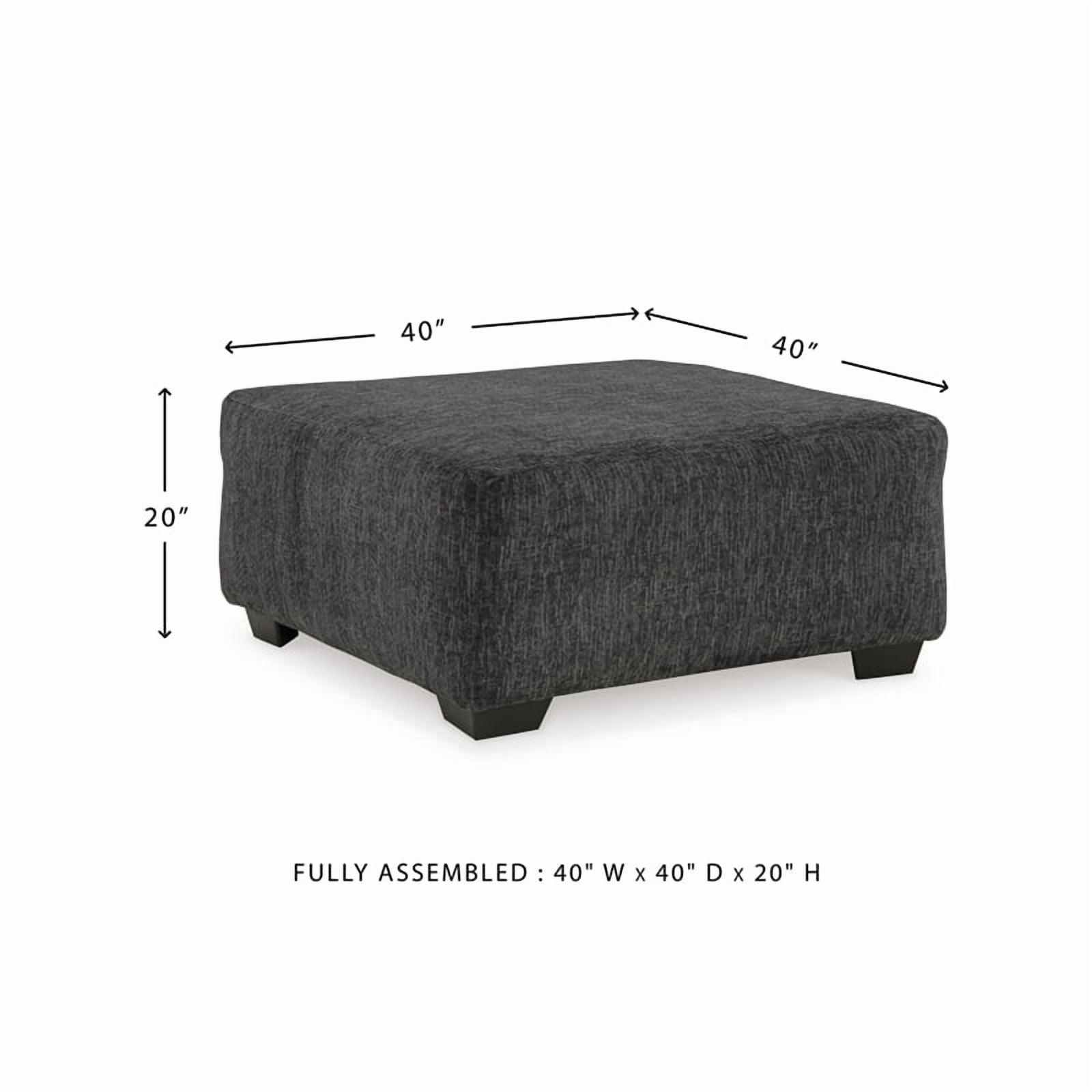 Signature Design by Ashley Biddeford Gray Oversized Accent Ottoman