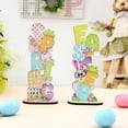 thumbnail image 5 of LEWEEN Easter Wooden Letter Ornament Bunny Egg Colorful Decor For Festive Home Spring Holiday Accessories Table Desk Shelf Decorations, 5 of 7
