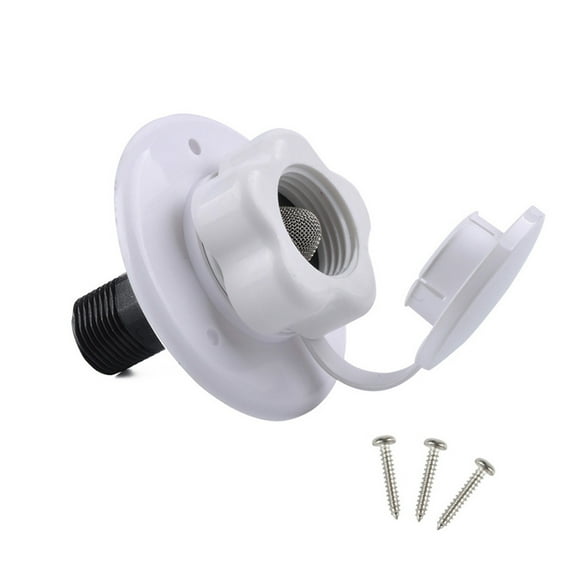 Youkk Water City Inlet For RV Water Inlet Valve RV Water Inlet RV Water Portable RV Water Inlet Valve RV Experience Functional White