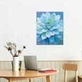 thumbnail image 2 of PRATYUS Canvas Wall Art Picture 16x20in for Living Room Bedroom Fall Decor Blue-green Succulents 16x20in, 2 of 3