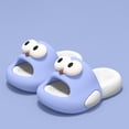 thumbnail image 2 of Kids Cartoon Print Slippers Soft Sole Indoor Outdoor Slides Summer Sandals for Girls Boys Sky Blue C, 2 of 3
